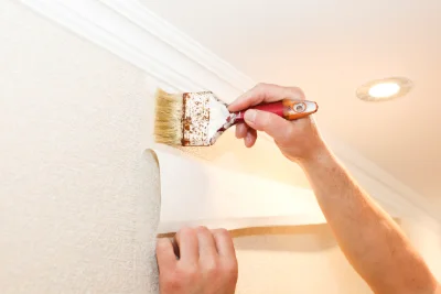 Pose de papier peint au Malzieu-Ville — revêtements muraux et toiles de verre